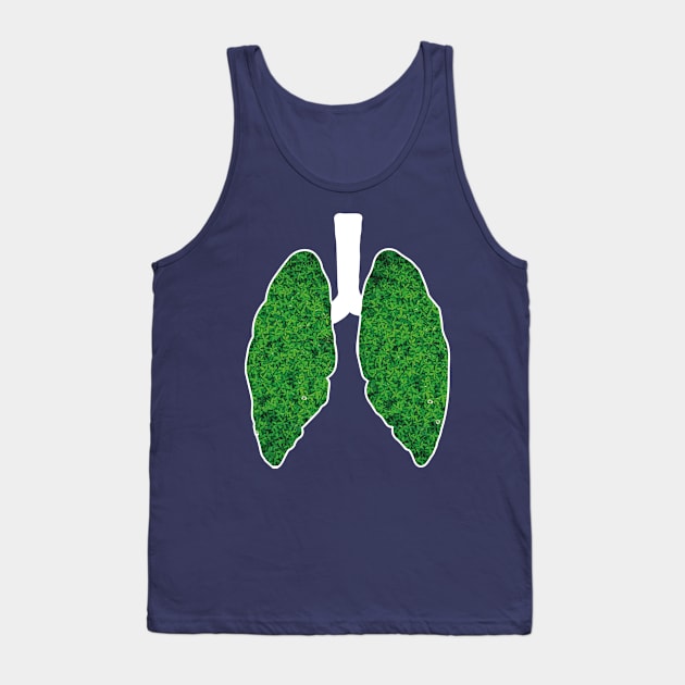 Going Green: Trees And Lungs (v2) Tank Top by bluerockproducts